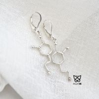 dopamina kolczyki molekularna biżuteria AGAM